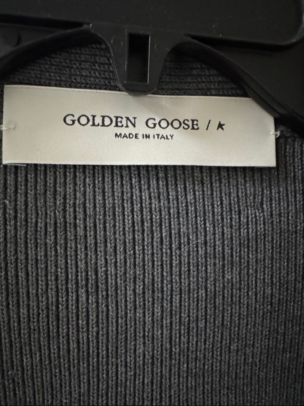 Golden Goose Gray Golden Knit Logo Cardigan - Picture 5 of 11